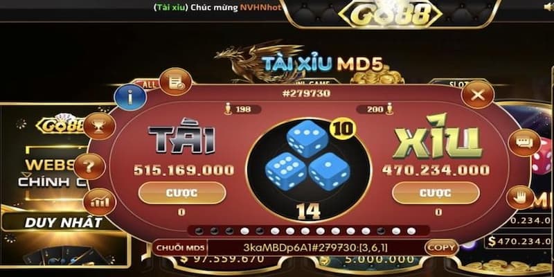 Các phiên bản tài xỉu tại GO88