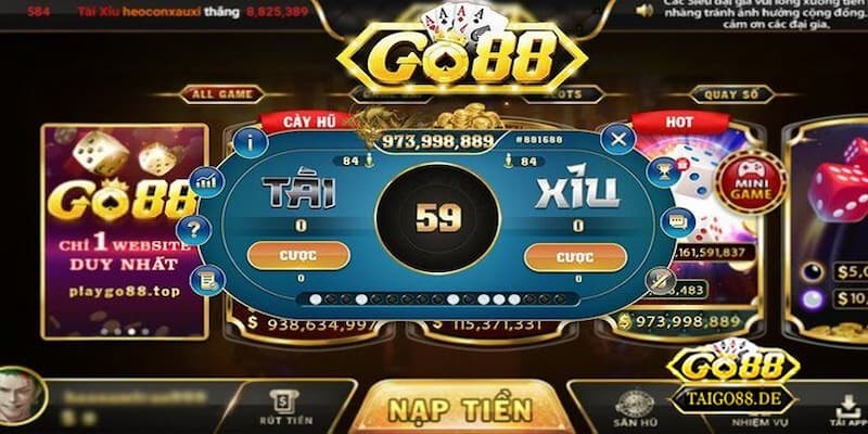Các trò chơi tiêu biểu tại GO88 giúp làm giàu nhanh