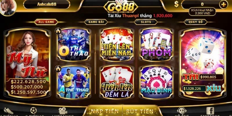 Tại sao nhà cái tài xỉu Go88 lại được yêu thích?