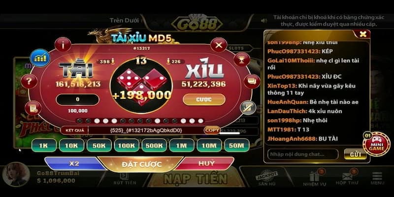 Bảng so sánh các phiên bản Tài xỉu tại Go88